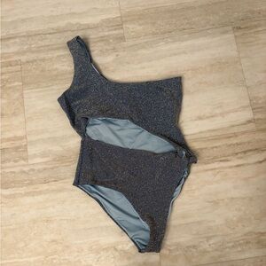 Baobab Collection Blue One-Shoulder Swim One Piece